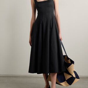 Staud Wells Cotton Poplin A-Line Midi-Dress Size 4